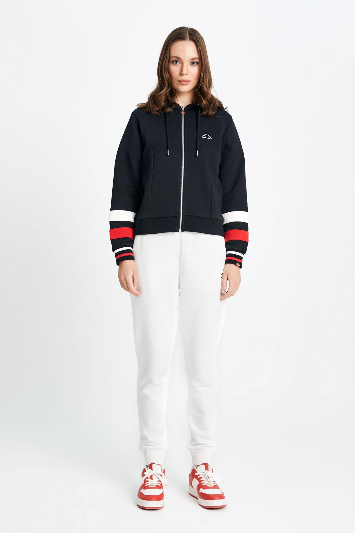 Ellesse Kadın Fermuarlı Sweat EF112-BK