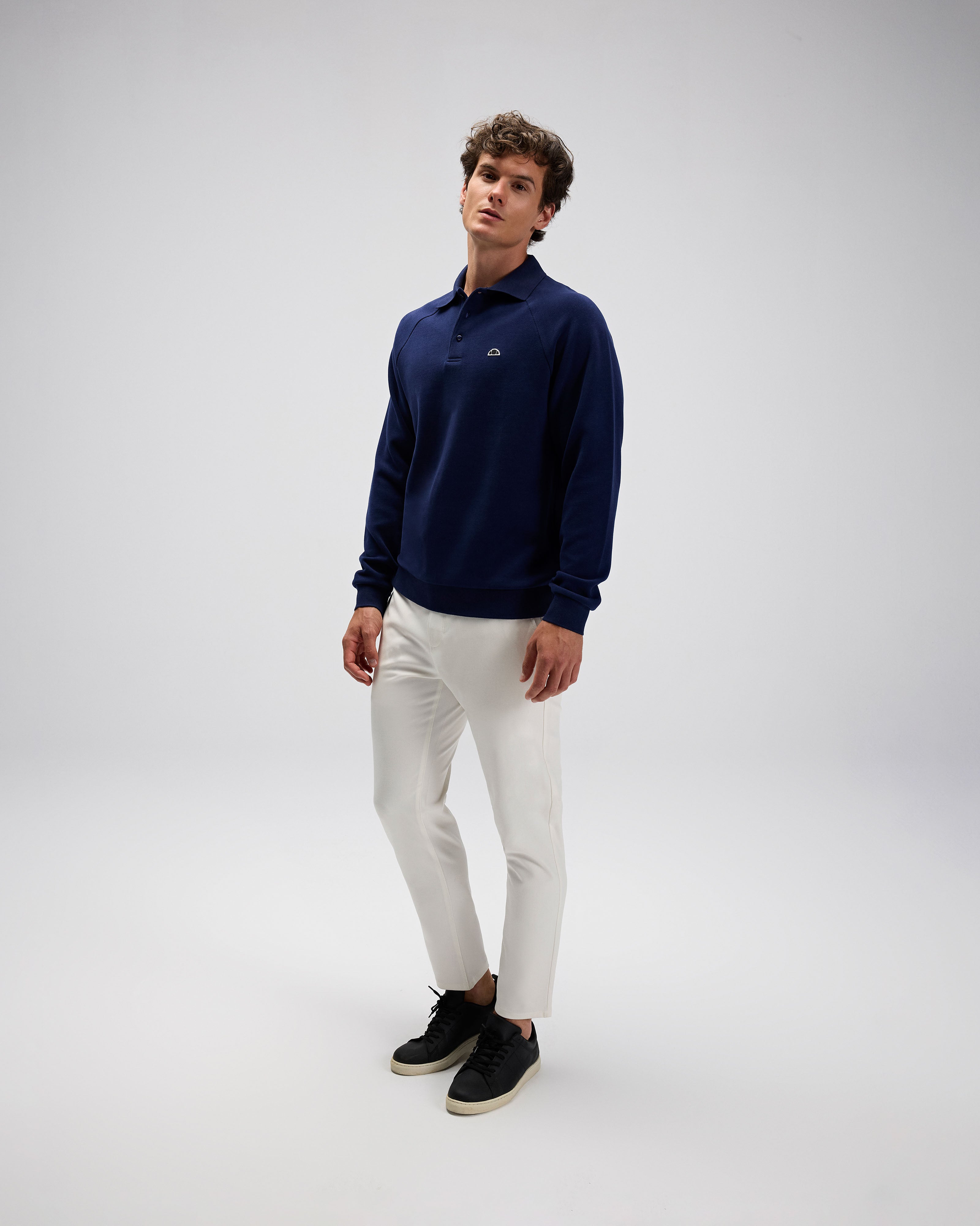 Ellesse Erkek Polo Sweatshirt Em633-Nv