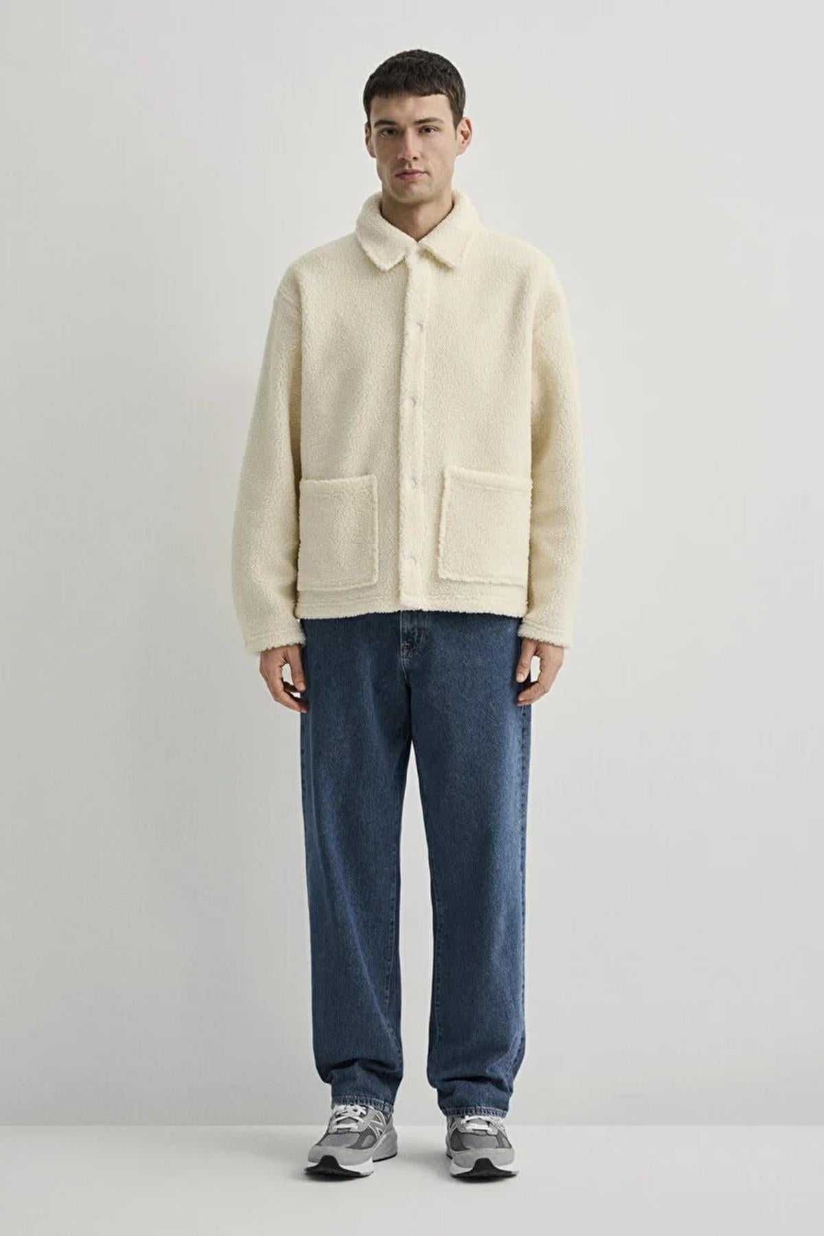 Mavi Düğmeli Erkek Sweat M0S10257-7