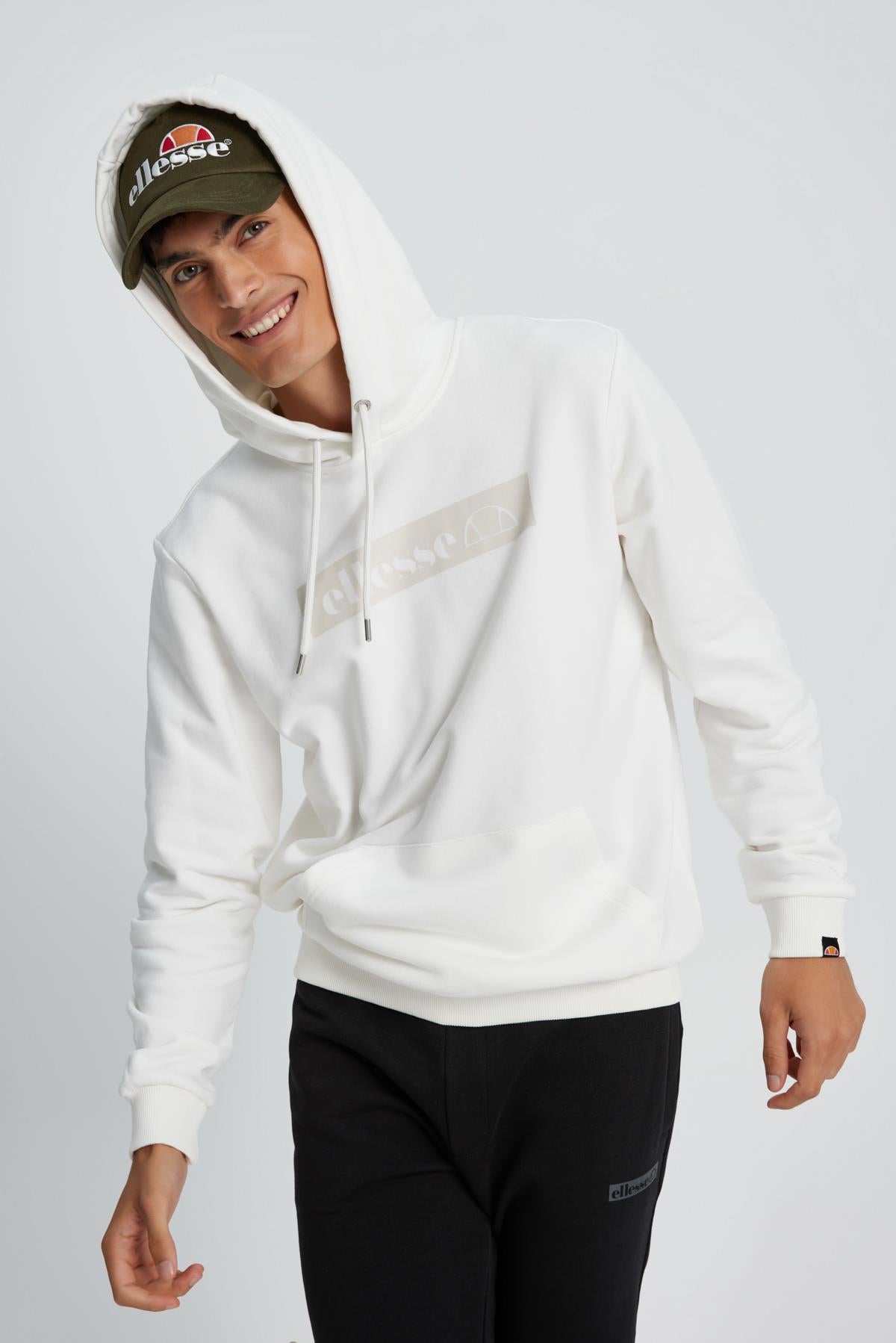 Ellesse Erkek Kapüşonlu Sweatshirt EM075-ECR