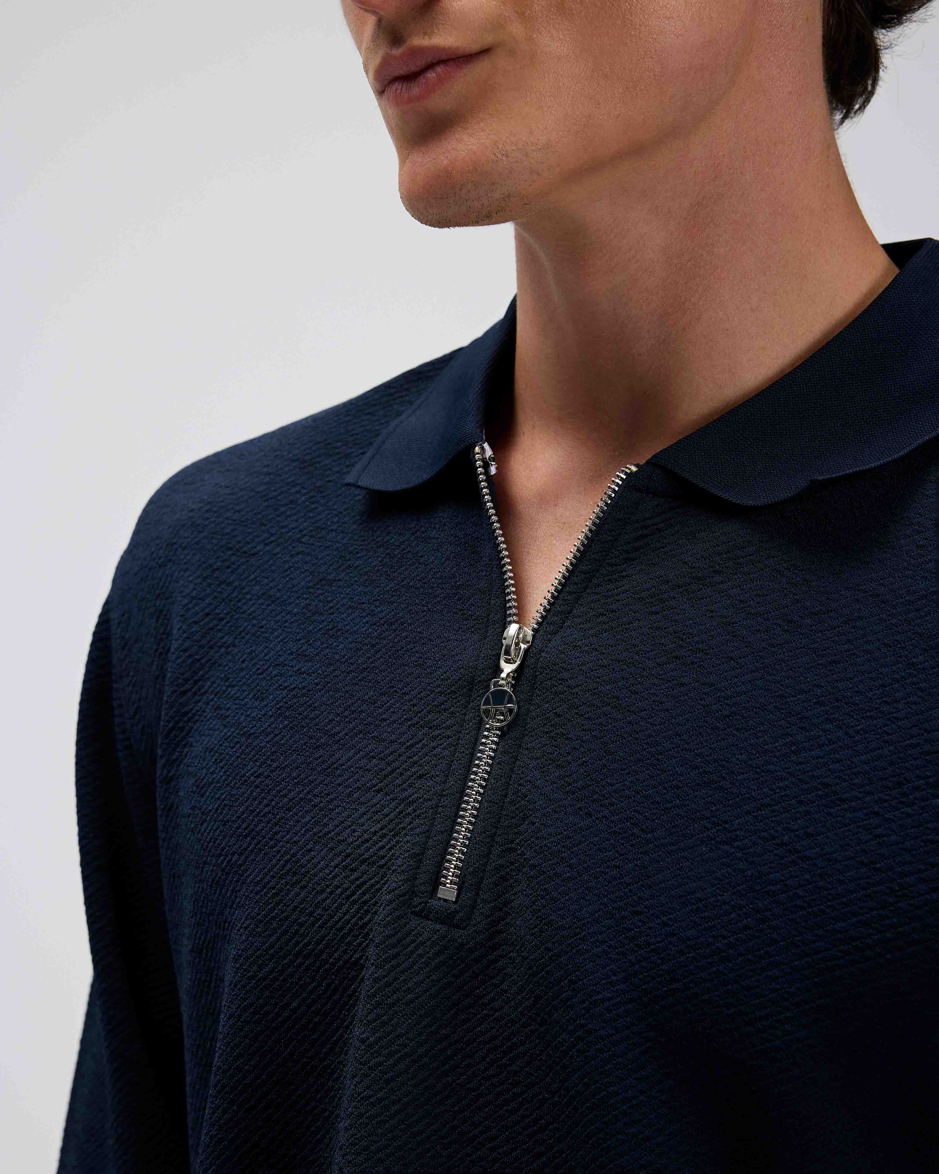 Ellesse Erkek Polo Sweatshirt Em601-Nv