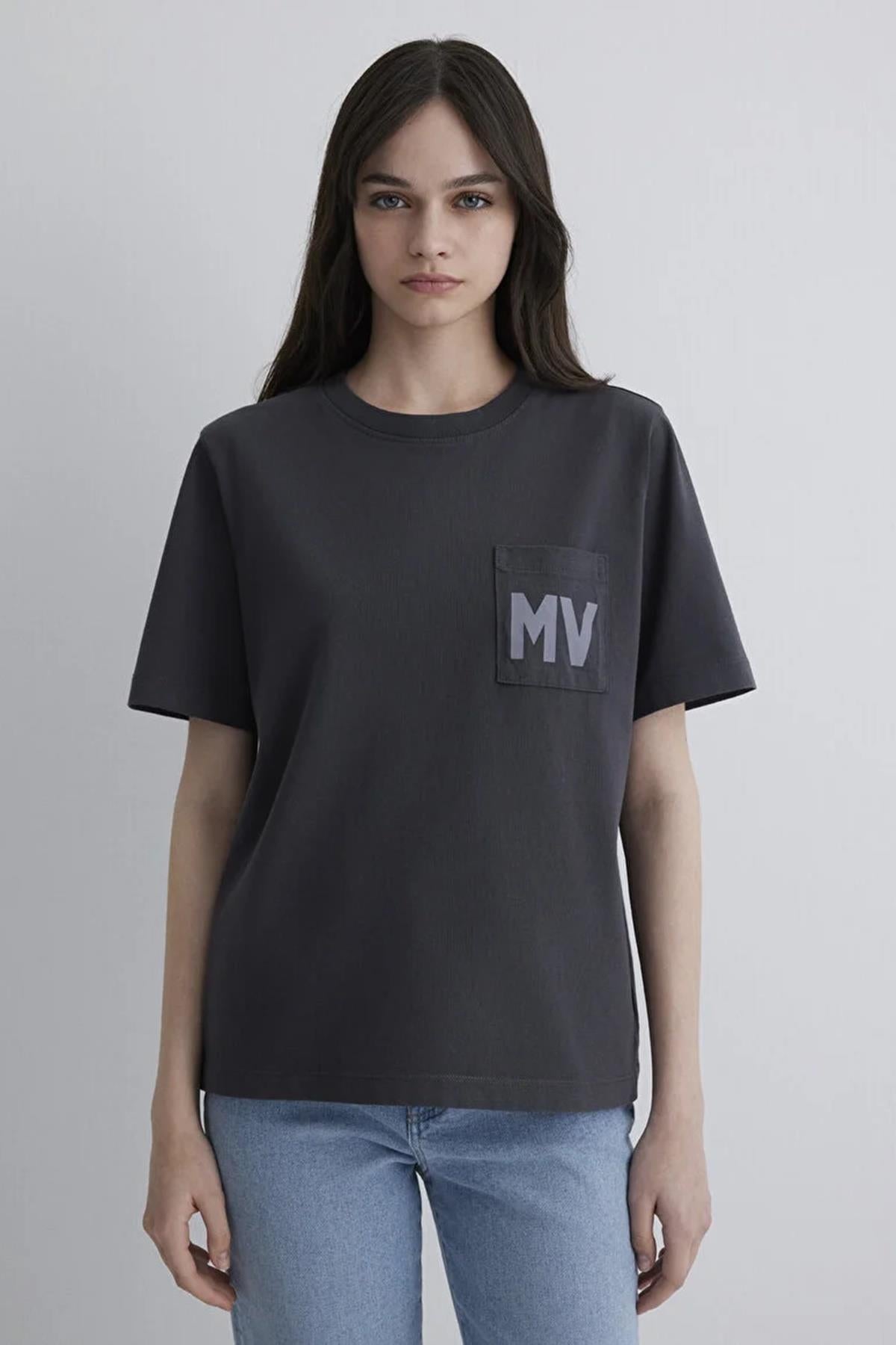 Mavi Mv Baskılı Kadın Tişört M1613152-7
