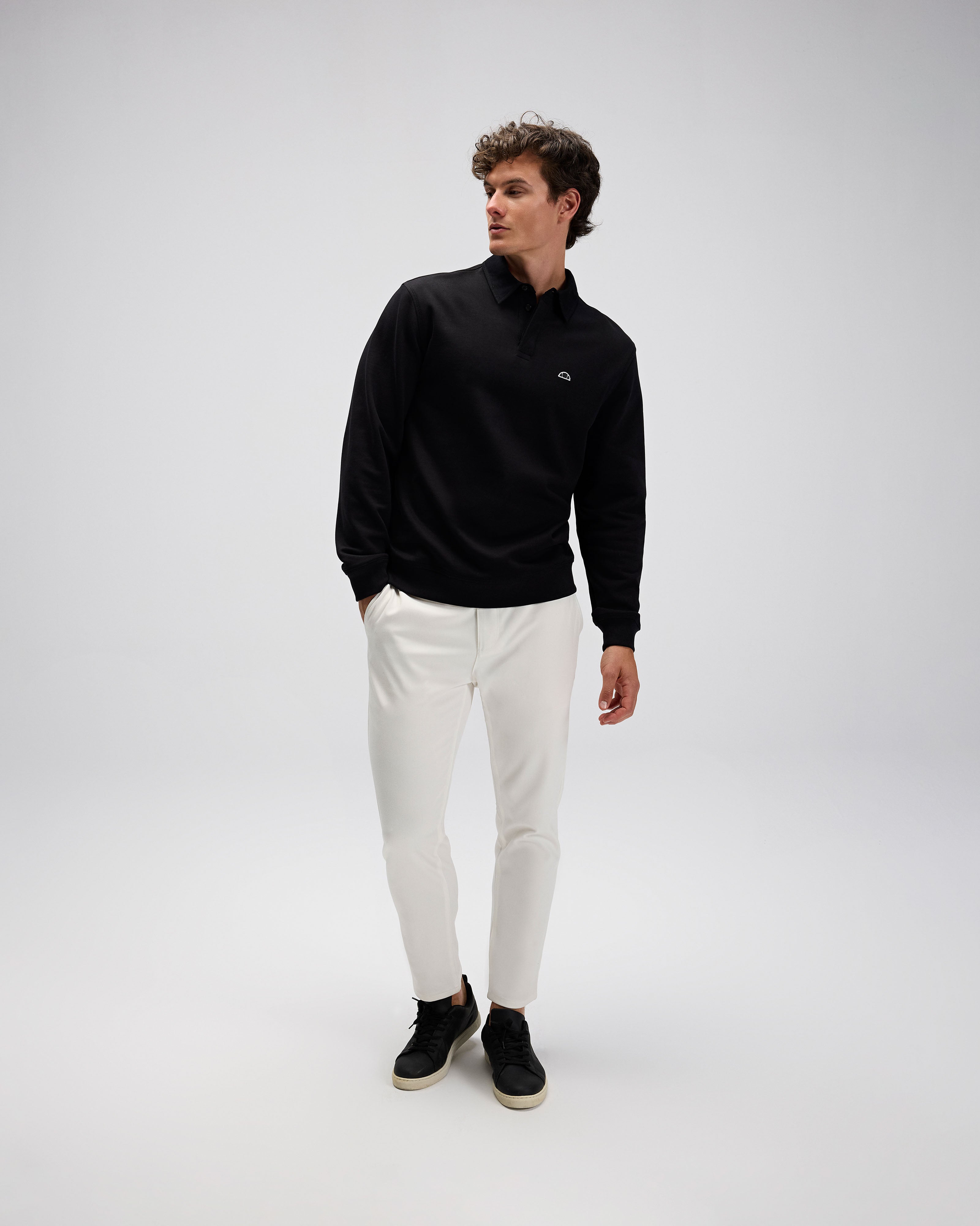 Ellesse Erkek Polo Sweatshirt Em633-Bk