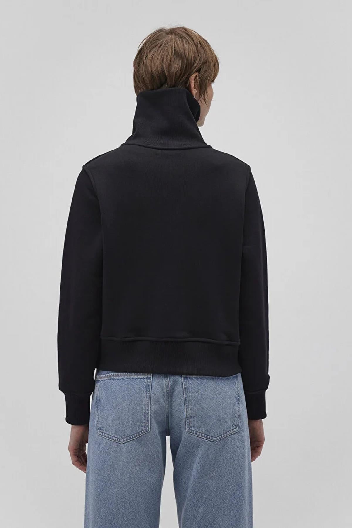 Mavi Yarım Fermuarlı Kadın Sweat M1S10145-9