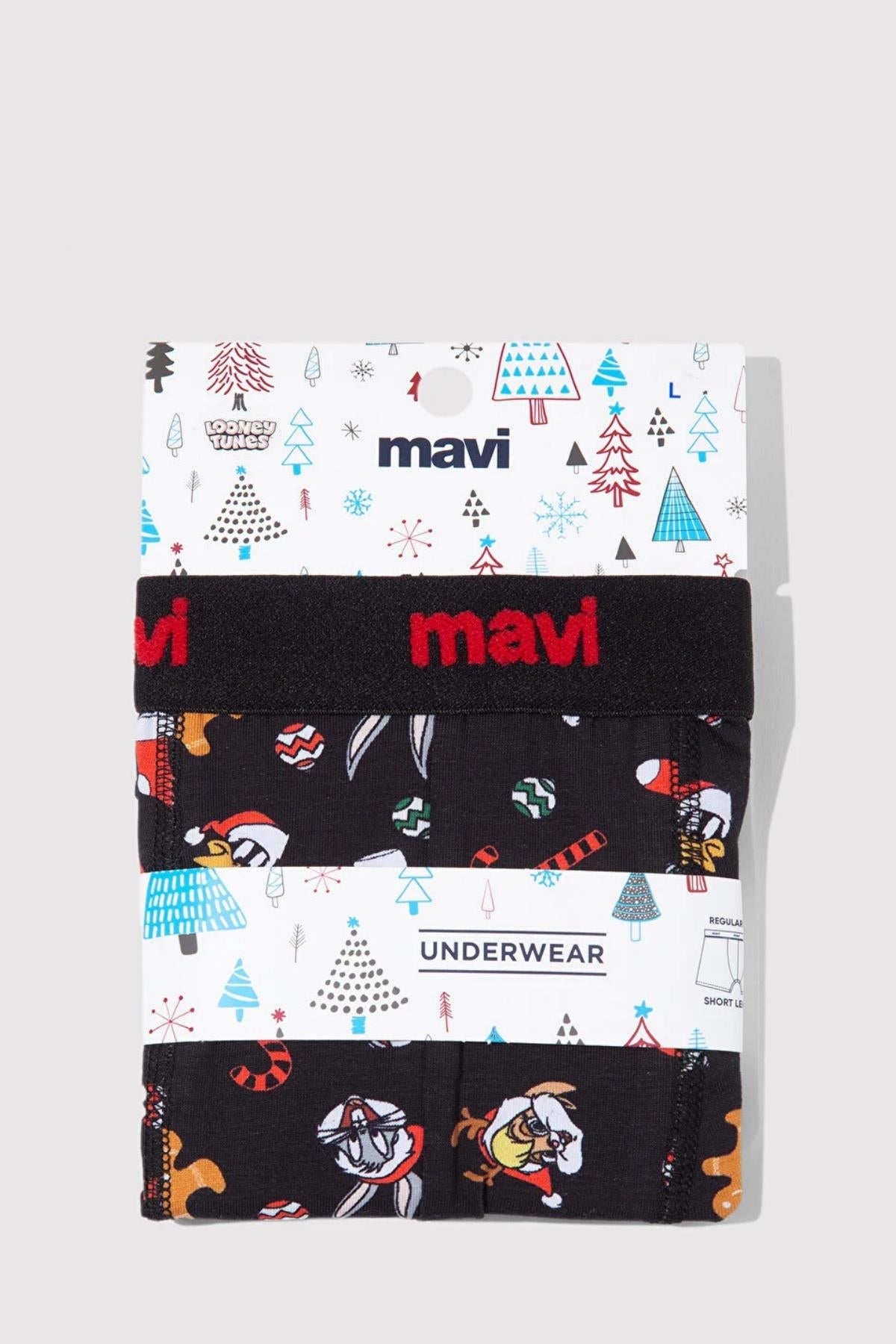 Mavi Siyah Erkek Boxer M0912137-9