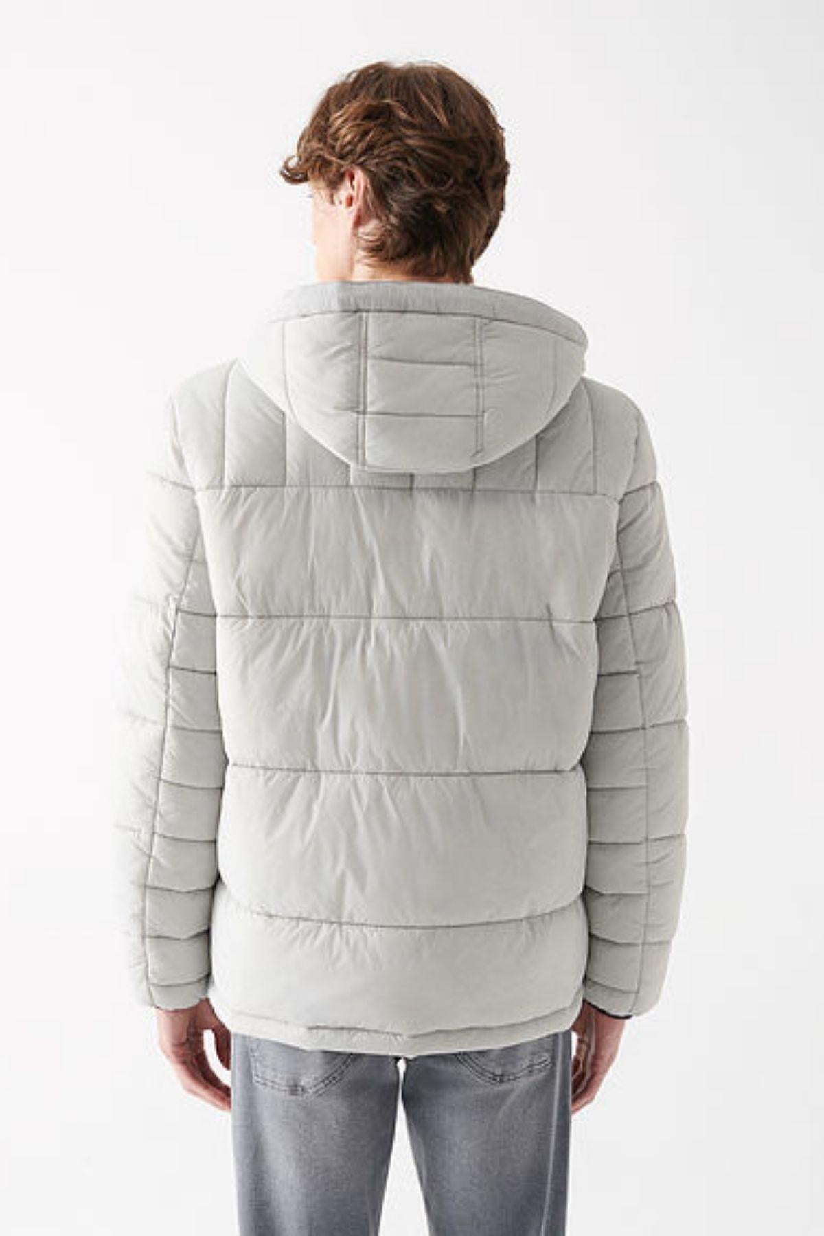 Mavi Fermuarlı Erkek Mont M010419-34