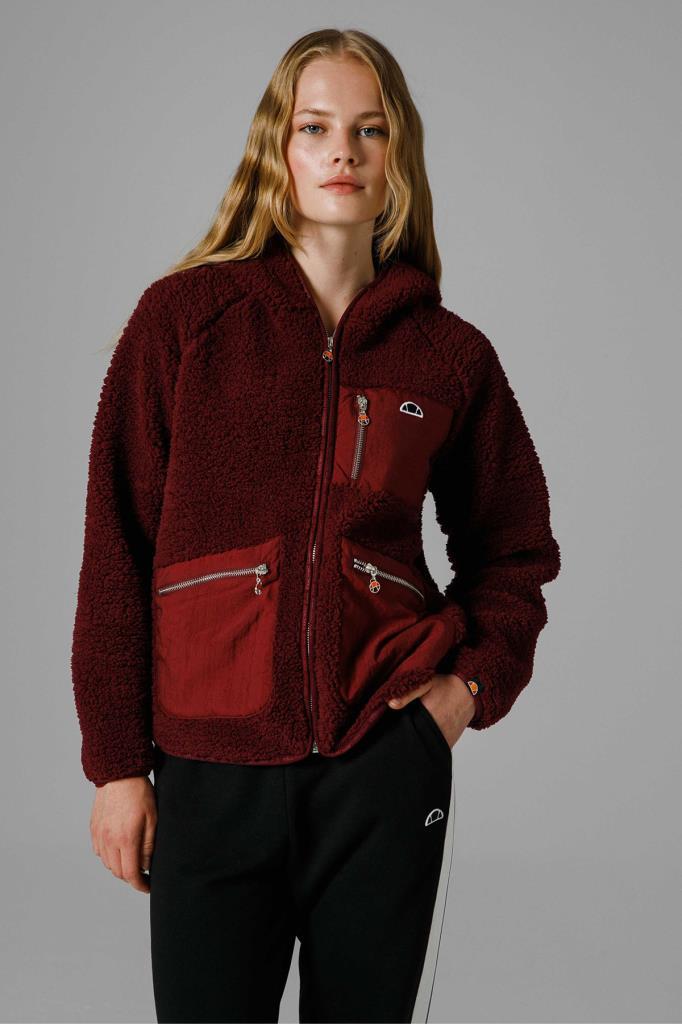 Ellesse Fermuarlı Kapüşonlu Kadın Sweat EF169-BRD
