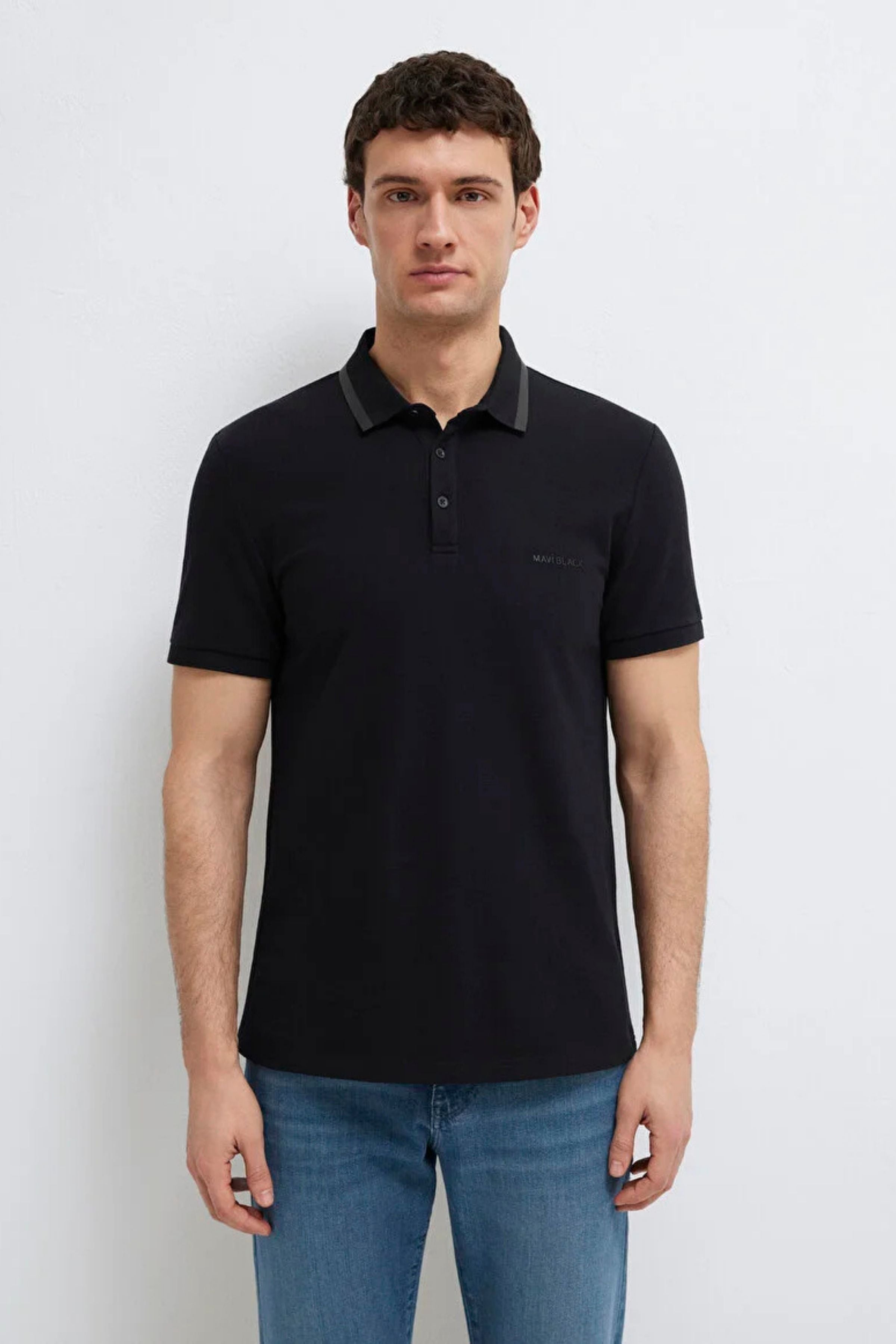 Mavi Polo Siyah Erkek Tişört M0611829-900