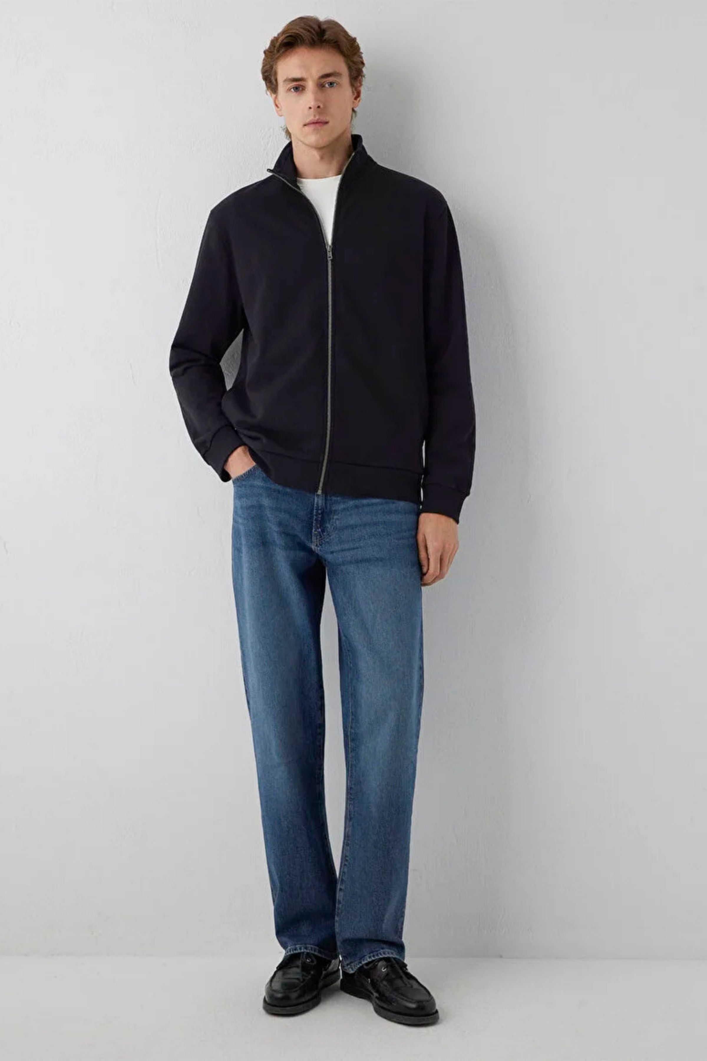 Mavi Fermuarlı Erkek Sweat M0S10653-900