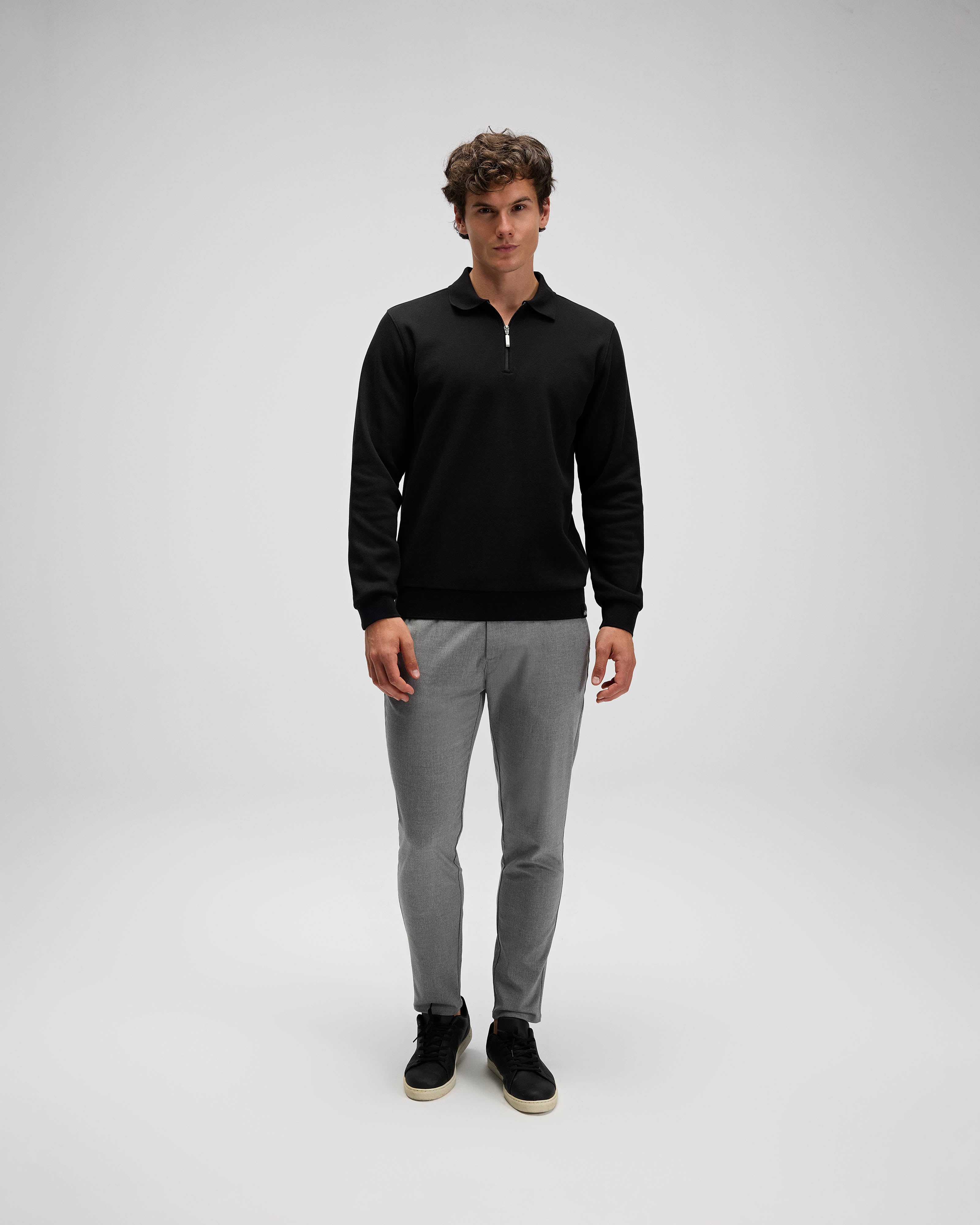 Ellesse Erkek Polo Sweatshirt Em602-Bk
