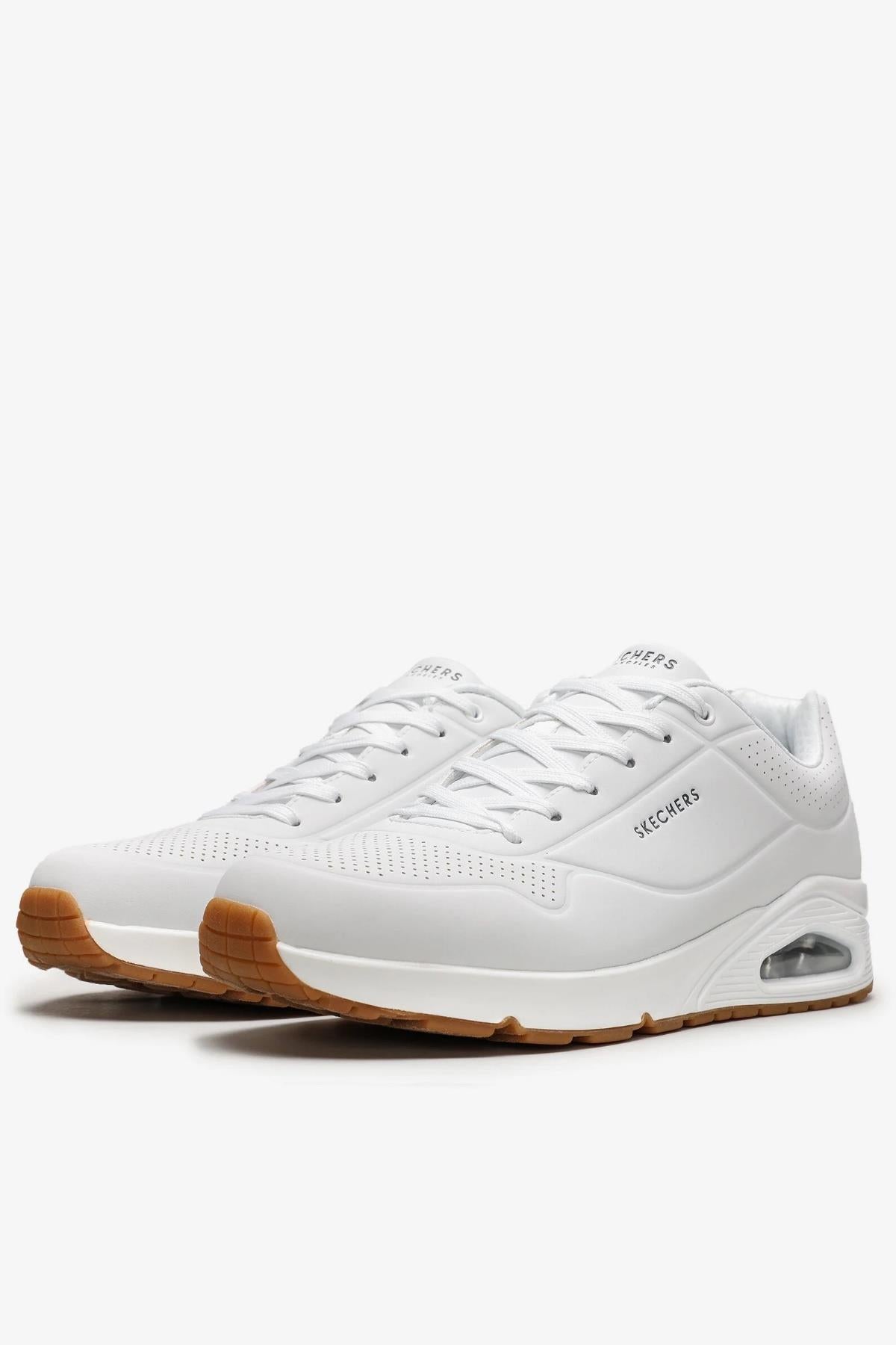 Skechers Uno Erkek Ayakkabı 52458 Wht